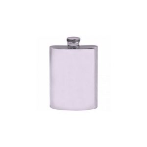 British Pewter Plain 4oz Hipflask