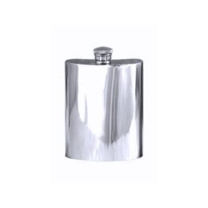 British Pewter Plain 6oz Hipflask