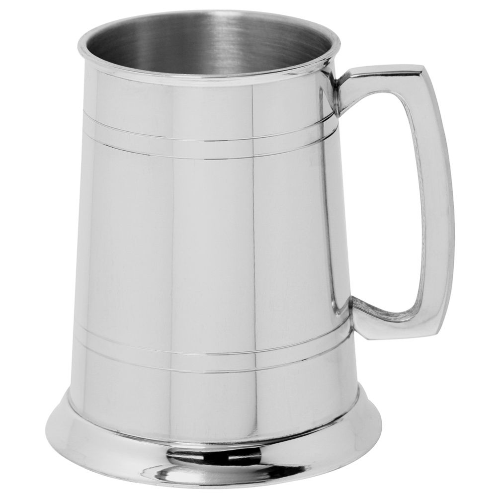 British Pewter 2 Lined Tankard - Image 2