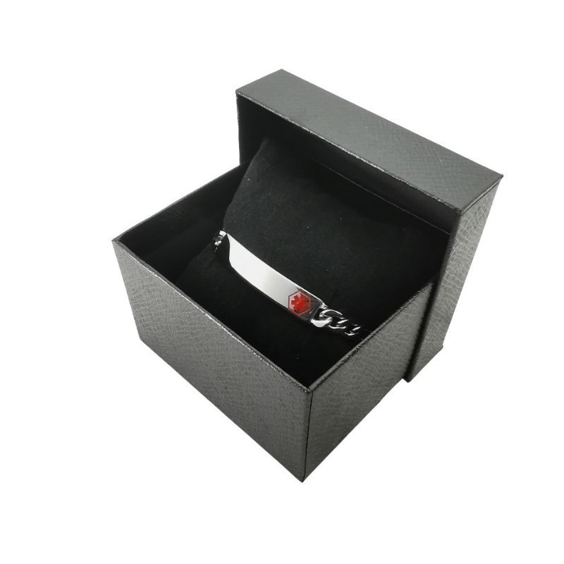 Medic ID Stainless Steel 19cm Bracelet - Image 2